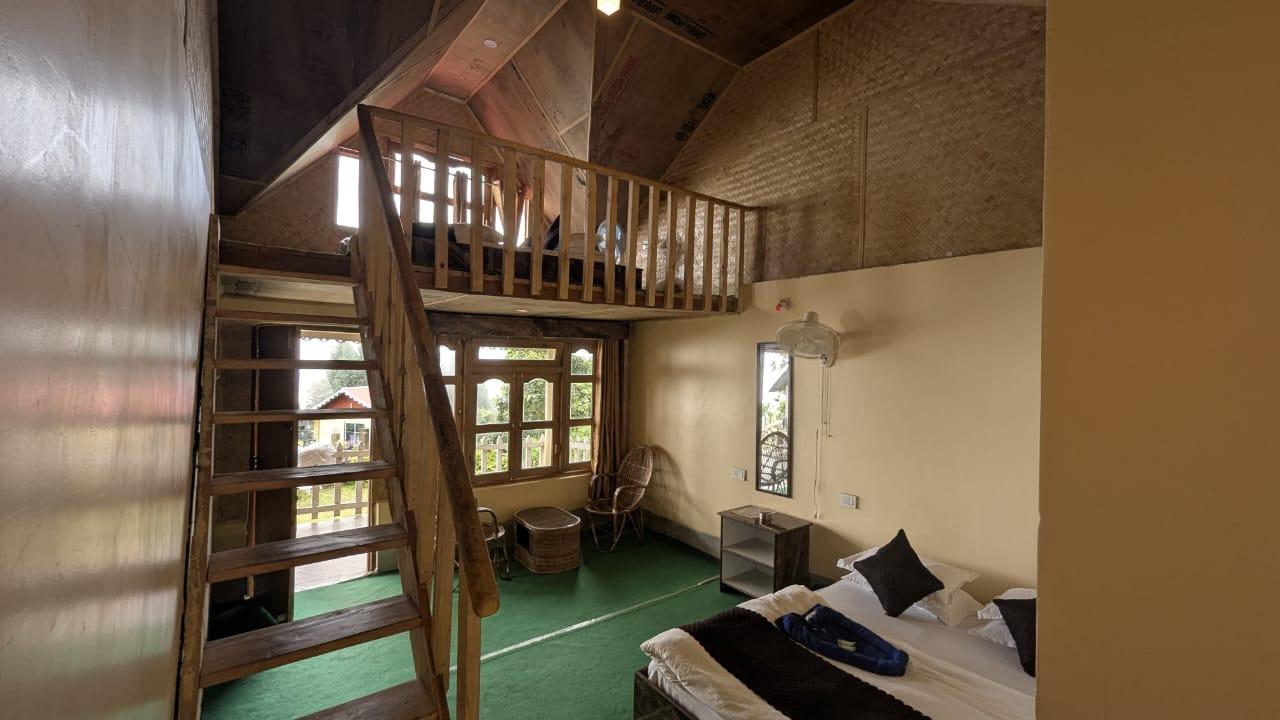 Interior of the duplex villa room