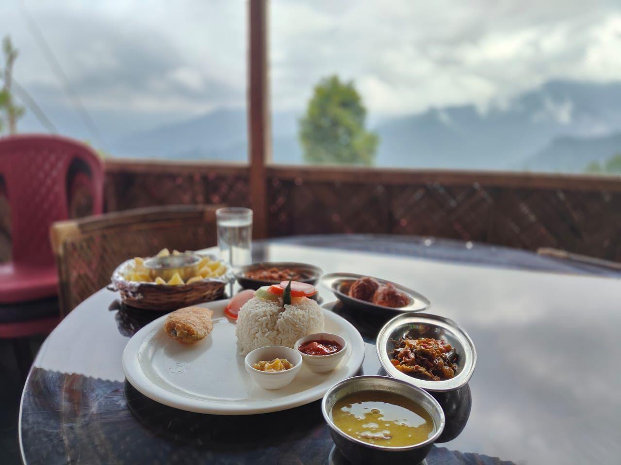 Home-cooked lunch served at the villa