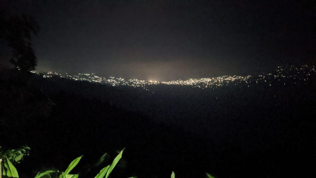 The necklace road view after dark
