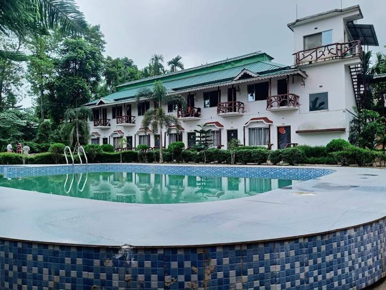 Poolside at the resort