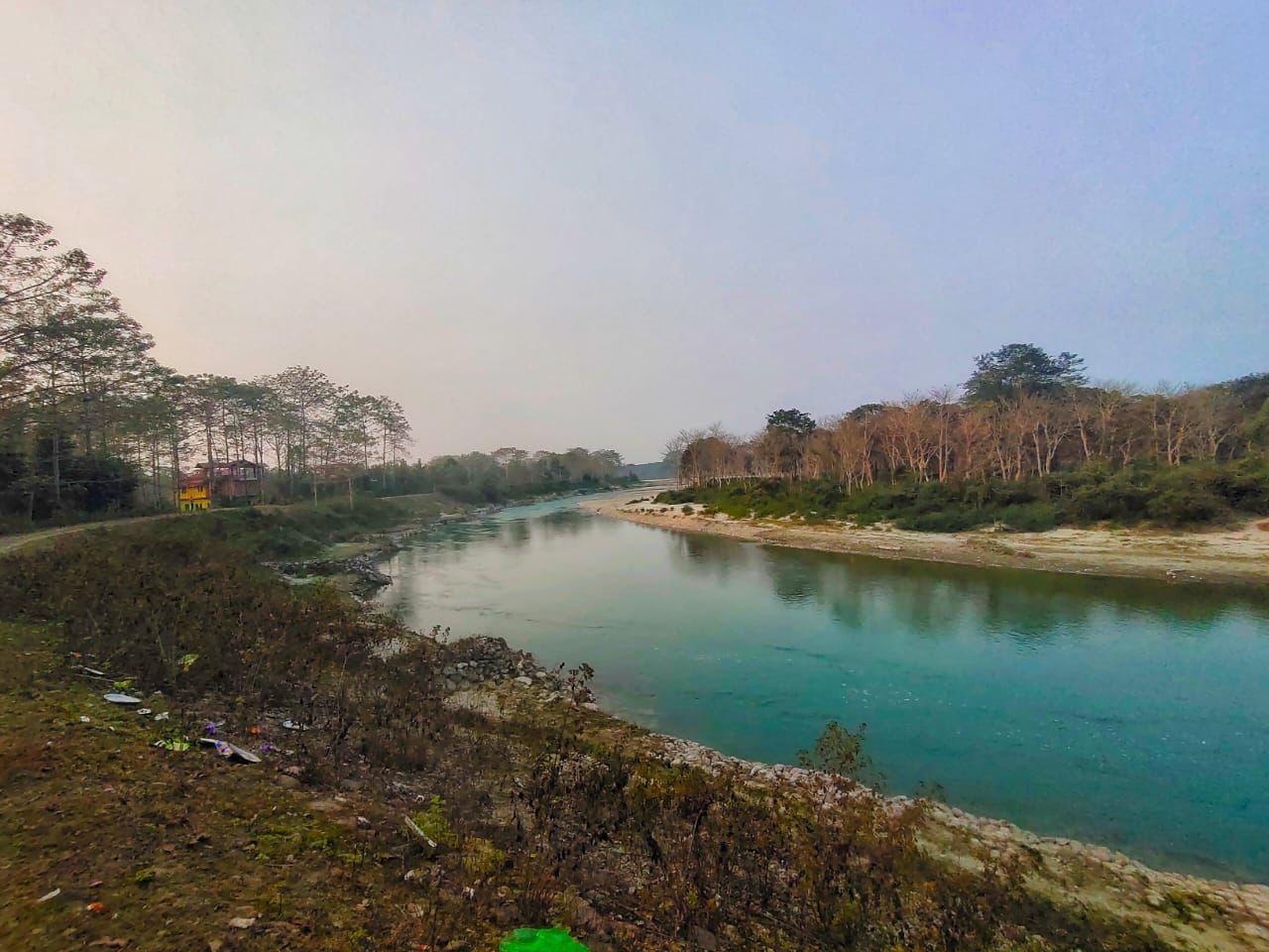 The Sisamara river seen from the Tong House