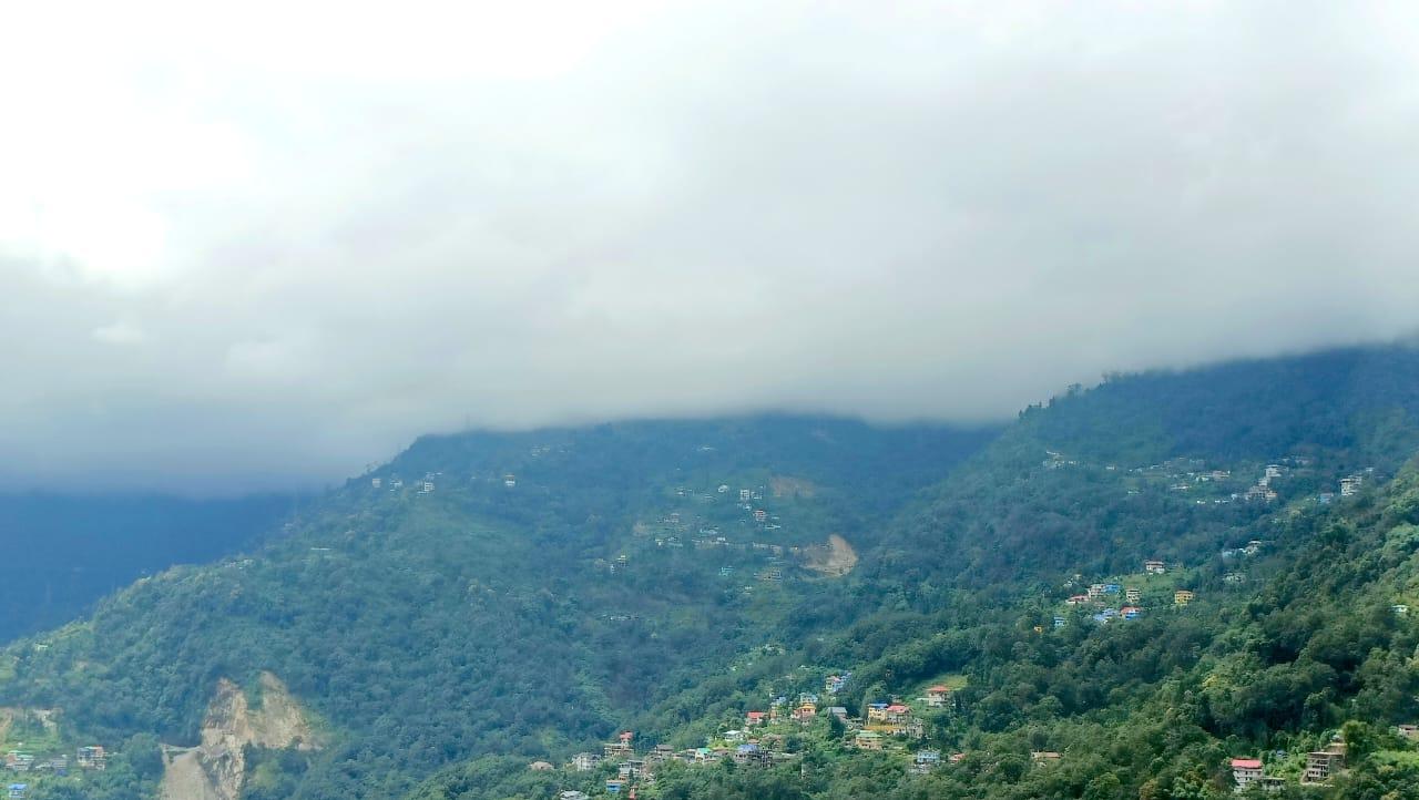 BEATIFUL VIEW AT GANGTOK HOTEL